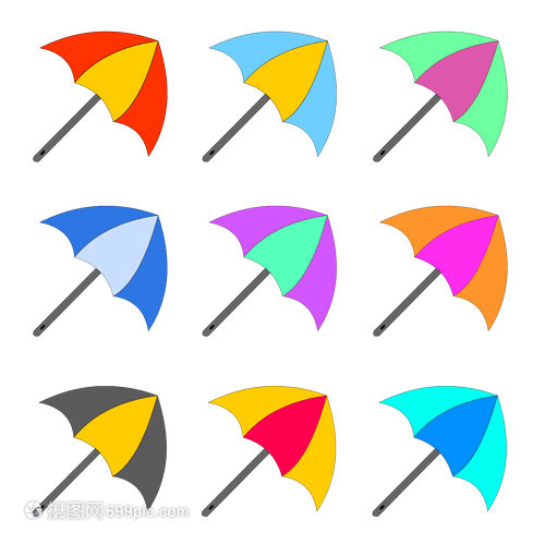 雨夜中綻開的綺夢(mèng) 卡通彩色雨傘的自述